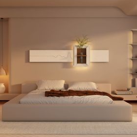 Adjustable 3-Color LED Sandstone Wall Decor with Simulated Plants - 3D Art Sculpture, Glass Vase & Remote Control Light for Living Room, Bedroom