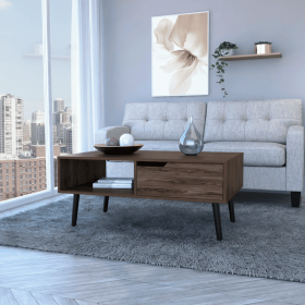 Kobe Coffee Table, One Open Shelf, One Drawer